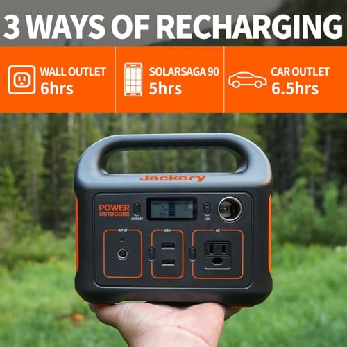 Jackery Portable Power Station Explorer 290, 290Wh Backup Lithium Battery, 110V/200W Pure Sine Wave AC Outlet, Solar Generator (Solar Panel Not Included) for Outdoors Camping Travel Hunting Blackout - style: E290