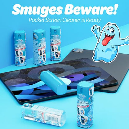 Gunk Getter - Pocket Screen Cleaner (2 Pack) - iPhone Andriod iPads Tablets Car Screens Monitors Travel TSA