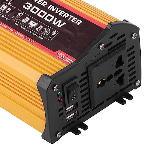 Car Power Inverter 300W, 12V to 110V Converter with Dual USB Ports, Portable Auto Charger for Laptops, Phones, Tablets