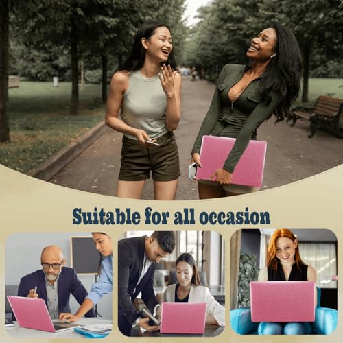 Laptop Shell for MacBook Air 11 inch Case 2015 2014 2013 2012 2011 2010 Release Model A1465 A1370,Air 11.6" Leather Protective Laptop Hard Case & Keyboard Cover,Pink Glitter - color: Pink Glitter, size: Air 11" 2010-2015(A1370/A1465)