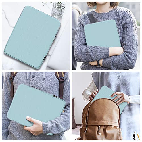 MoKo 9-11 Inch Tablet Sleeve Bag Padded Protetive Carrying Case | Fits New 11inch iPad Air M4, iPad A16 2025, iPad Pro 11 M4, Air 5/4/3, iPad 10/9/8th Gen, Tab S8/S9 11", Misty Blue - color: Misty Blue, size: 9-11 inch