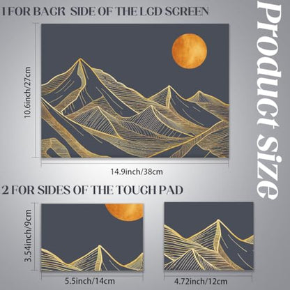 SUPERDANT Laptop Notebook Skin Sticker Cover Decal Abstract Mountain Laptop Protector Notebook PC Computer Art Protector Universal Notebooks Vinyl Decals Fits 12" 13" 13.3" 14" 15" 15.4" 15.6 inch