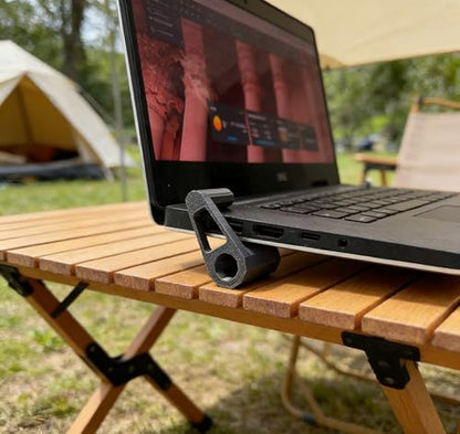 Mini Portable Laptop Cooling Bracket, Ultra Lightweight Invisible Laptop Bracket, Hollow Cooling Bracket, Suitable for Travel, Home, and Office use (Purple) - color: purple