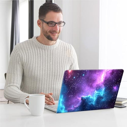 Universal Laptop Skin, DIY Cut-to-Fit Vinyl Cover Compatible with HP, Dell, Lenovo, Mac (13.3" to 15.6"), Anti-Scratch, No Residue & Bubble-Free Protective Decal Sticker, Cosmic Nebula Night Sky - color: Cosmic Nebula Night Sky