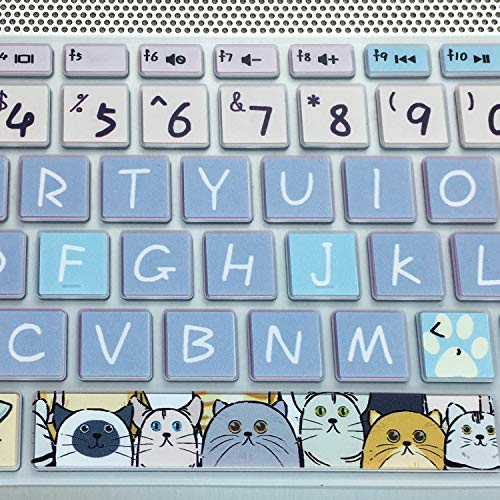 Keyboard Cover for HP 14" Laptop 2020 2019 2018,HP Pavilion x360 14M-BA 14M-CD 14M-DH 14-BA 14-BF 14-cm 14-CF 14-DF 14-DK 14-DS 14-DQ Series 14 Inch Protective Skin,Cute Cat - color: Cute Cat