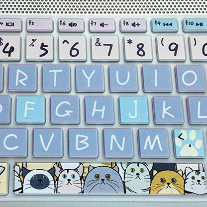 Keyboard Cover for HP 14" Laptop 2020 2019 2018,HP Pavilion x360 14M-BA 14M-CD 14M-DH 14-BA 14-BF 14-cm 14-CF 14-DF 14-DK 14-DS 14-DQ Series 14 Inch Protective Skin,Cute Cat - color: Cute Cat