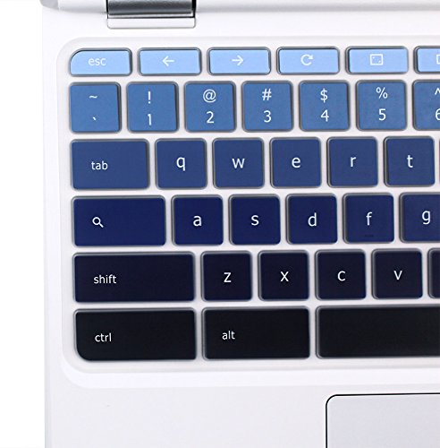YYubao Keyboard Skin Cover Compatible with 11.6" Lenovo Chromebook C330, Chromebook N20 N21 N22 N23 100e 300e 500e, 11.6" Flex 11 Chromebook, 14" Chromebook N42 N42-20 -Ombre Blue - color: Ombre Blue