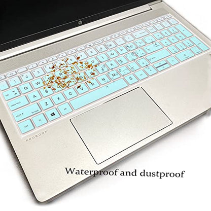 Keyboard Cover for 15.6 inch HP ProBook 450 G8 G9 G10/ 455 G8 G9 G10/ 650 G8/HP Zbook Power G8 G9, New HP ProBook 15.6 inch Laptop Keyboard Skin(NOT fit HP ProBook 450/455/650 G6 G7)-MintGreen - color: MintGreen