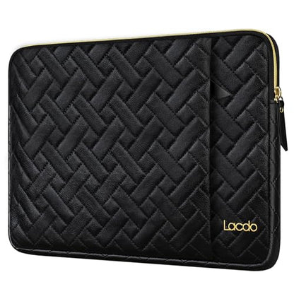 Lacdo 15-15.6 Inch Laptop Sleeve Case for Acer HP Lenovo Dell ASUS Laptop, Acer Aspire 15, HP Pavilion/Envy 15, Dell Latitude 15, Lenovo ThinkPad/IdeaPad 15, ASUS Zenbook/Vivobook Computer Bag, Black - color: Black, size: 15.6 Inch