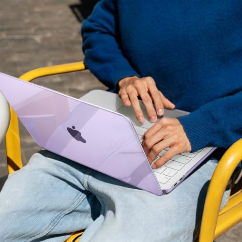 B BELK for MacBook Neo Case 13 inch 2026 Release A3404, Crystal Purple | Scratch Resistant Protective Hard Shell for Mac Neo Case with Keyboard Cover & Screen Protector, Lightweight, Easy Snap-On - color: Crystal Purple