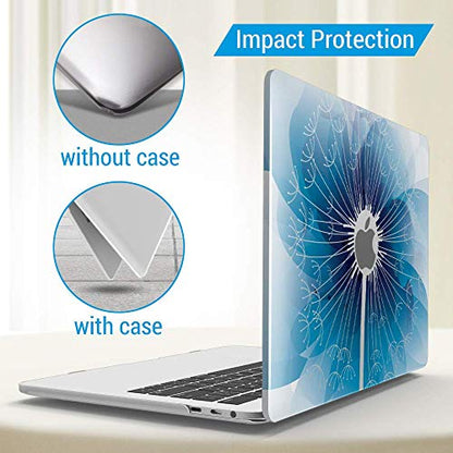 IBENZER Compatible with MacBook Pro 13 Inch Case M2 M1 2026 2025 2024 2023 2022 A2338 A2289 A2251 A2159 A1989 A1706 A1708, Hard Shell Case & Keyboard Cover for Mac Pro 13, Dandelion, T13PGY+1 - color: Dandelion
