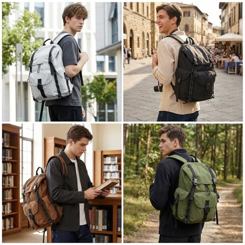 mixi Travel Backpack for Women Men, 18 Inch Carry On Laptop Backpack Flight Approved fits 16'' Laptop, Lightweight Waterproof Hiking Backpack Travel Outdoor Business Casual Daypack, Jungle Green - color: Jungle Green