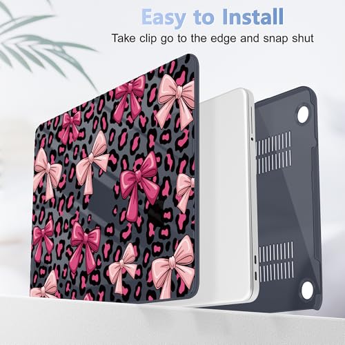 Tuiklol for 2026 MacBook Neo 13 Inch A18 Pro Chip Case, (Model A3404) Anti-Scratch Anti-Drop Slim Hard PC Shell Case with Shockproof Protective MacBook Neo Laptop Cover, Print Bow - color: Print Bow