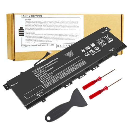 KC04XL Laptop Battery for HP Envy X360 13-AG 13z-AG 13m-AG 13-AR 13-AH 13-AQ 13M-AQ 13T-AQ L08496-855 L08544-1C1 L08544-2B1 HSTNN-DB8P HSTNN-IB8K L08496-855 L08544-1C1 L08544-2B1 TPN-W133 TPN-W136 - size: 11.3*3.5*0.2inch