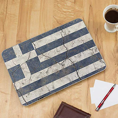 Flags | Custom Fit Made to Order Laptop Notebook Skin Vinyl Sticker Cover Decal Fits 13.3" 14" 15.6" 16" HP Lenovo Apple Mac Dell Compaq Acer Flag Greece Grunge Distressed Country - color: Style 14