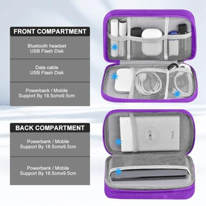 Travel Laptop Backpack with Small Case for 15-16 inch Notebooks, Slim & Expandable Computer Bag for College Business Commute for Men and Women,Black-Purple - color: Black-purple