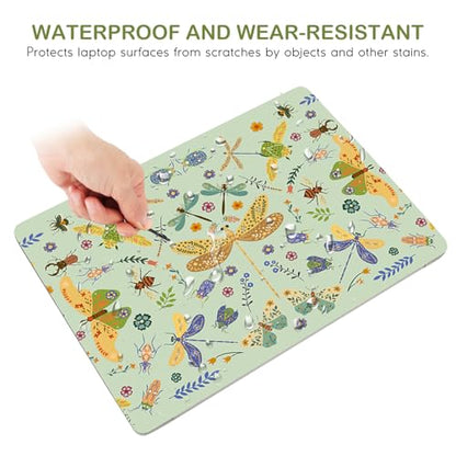 DINKY Laptop Skin Sticker Decal 15.6" 15.4" 12" 13" 13.3" 14" 15 inch Laptop Universal Vinyl Skin Stickers Cover Art Decal Notebook PC Personalized Protector, Green Dragonfly - color: Green Dragonfly