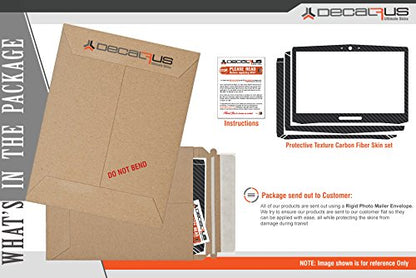 Decalrus - Protective Decal for Lenovo ThinkPad T480 (14" Screen) Laptop Black Texture Brushed Aluminum Skin case Cover wrap BAlenovoThnkpadT480Back