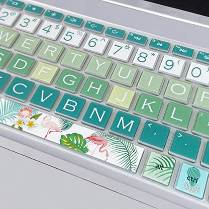 Keyboard Cover for 15.6 HP Laptop 15-fc 15-fd 15t-fd 15z-fc Series, HP Pavilion 15-eg 15t-eg 15-eh 15-er, 17z-ca 17-cn 17-cp 17z-cp Series, Flamingo - color: Flamingo
