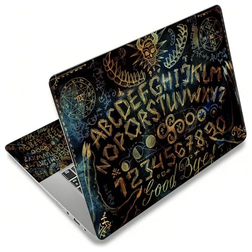 Laptop Skin Sticker for 12.1”-15.6“ Laptops (Fits 13”, 13.3”, 14”, 15”, 15.4”) | Protective Universal Reusable Vinyl Art Decal Cover | Waterproof & Scratch-Resistant-Spirit Ouija Board - color: Spirit Ouija Board