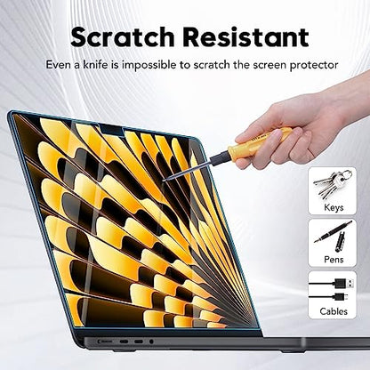 Tempered Glass Screen Protector Compatible with MacBook Air 15.3" M2 2023,9H Hardness Scratch Resistant Macbook Air 15 Inch Screen Film Guard, Bubble Free Ultra-Thin HD Transparency Anti-Fingerprint - color: MacBook Air 15.3 inch, size: 1pc