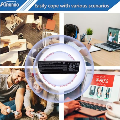 NH50BAT-4 Laptop Battery Replacement for Gigabyte G5 KC KD GD MD Gigabyte G7 KC GD MD Clevo Hasee G7T-CU7NS G7M-CT7NK G8-CT7NK G9-CT7PK Series 14.6V 41Wh
