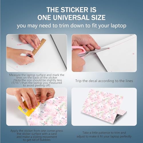 Laptop Skin Sticker 12.1 13 13.3 14 15 15.6 Inches Netbook Sticker Decal Reusable Universal Notebook PC Art Personalized Protector by AORTDES (AD-NEK-71 Little Goldfish) - color: Little Goldfish