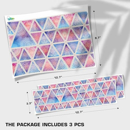 Laptop Skin Decal HP 14" - Mandala, Laptop Cover Sticker, No Cutting Required, No Bubble, Waterproof, Scratch Resistant - Including Wide Screen and Wrist Pad - size: 14 inch