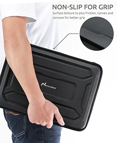 360° Protective Laptop Sleeve for 13-inch MacBook Air M2/A2681 M1/A2337 2018-2022, MacBook Pro M2/A2686 M1/A2338 2016-2022, Water-Resistant Case for 12.9 iPad Pro 6th/5th/4th/3rd Gen, Black - size: 13-inch for New MacBook Air & Pro