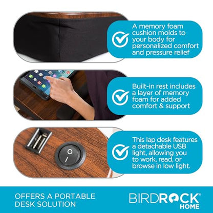 Sofia + Sam Memory Foam Lap Desk with USB Light (5035)