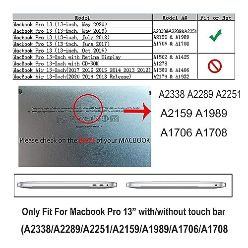 RUBAN Compatible with MacBook Pro 13 inch Case 2023, 2022, 2021-2016 M2 M1 A2338 A2289 A2159 A2251 A1989 A1708 A1706 with/Without Touch Bar, Snap On Hard Shell Case Cover (Marsala Red) - color: Marsala Red