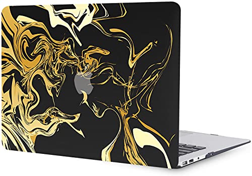 Hard Cover Compatible with MacBook Air 11 inch Case 2015 2014 2013 2012 2011 2010 Realease Model A1465 A1370, Color Printing Matt Plastic Hard Protective Shell Cover Case - Black Marble - color: 1055 Black marble, size: Air 11" 2010-2015(A1370/A1465)