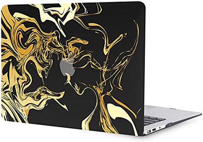 Hard Cover Compatible with MacBook Air 11 inch Case 2015 2014 2013 2012 2011 2010 Realease Model A1465 A1370, Color Printing Matt Plastic Hard Protective Shell Cover Case - Black Marble - color: 1055 Black marble, size: Air 11" 2010-2015(A1370/A1465)