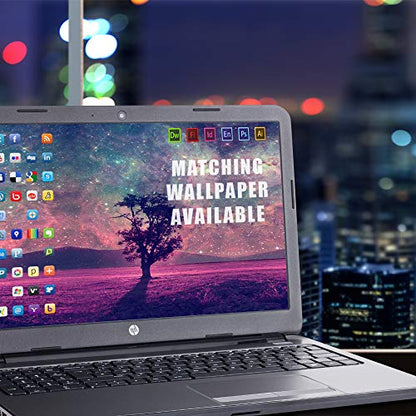15 15.6 inch Laptop Notebook Skin Vinyl Sticker Cover Decal Fits 13.3" 14" 15.6" 16" HP Lenovo Apple Mac Dell Compaq Asus Acer / Sky Tree Stars