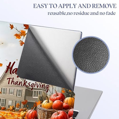 Universal Laptop Skin Sticker Decal,15.6 Inch Laptop Vinyl Cover for 13" 14" 15.6" Laptop,Scratch-Resistant Waterproof Protector Wrap,Reusable with Wrist Pads,Thanksgiving Harvest - color: Thanksgiving Harvest