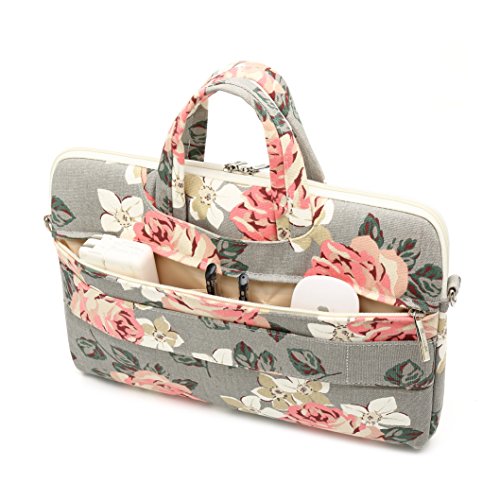 canvaslife Gray Roses Laptop Sleeve, 12/13 Inch | Waterproof - color: Grey Rose, size: 13 inch/13.3 inch