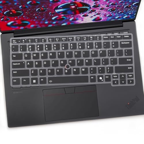 2 PCS Keyboard Cover for 2026 2025 16 inch ThinkPad P1 Gen 9/Gen 8/Gen 7, 16" ThinkPad T1g Gen 9/Gen 8 (NOT FIT ThinkPad P16 P16v P16s T16 T16g) US Protective Keyboard Skin-Black+Clear - color: Black+Clear