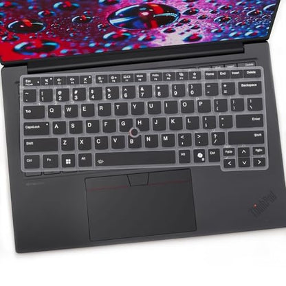 2 PCS Keyboard Cover for 2026 2025 16 inch ThinkPad P1 Gen 9/Gen 8/Gen 7, 16" ThinkPad T1g Gen 9/Gen 8 (NOT FIT ThinkPad P16 P16v P16s T16 T16g) US Protective Keyboard Skin-Black+Clear - color: Black+Clear