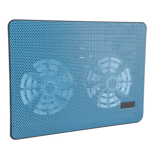 SUNGOOYUE Laptop Cooling Pad, Dual High Performance Fans 15dB Quiet Ergonomic Adjustable Stand Premium Metal Mesh 1.5mm Aperture,for 17 Inch Laptop