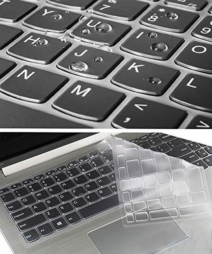 YYubao Keyboard Skin Compatible with 2018 Flagship Lenovo ideapad 320 330 330s 15.6 inch & ideapad 520 15.6 inch Laptop & Compatible with Lenovo ideaPad 320 330 17.3 inch Laptop - Clear - color: Compatible with Ideapad 320 330 15.6