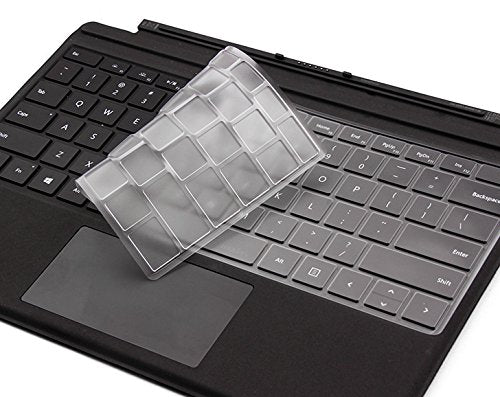 Keyboard Skin for Microsoft Surface Pro (2017 Released) & Surface Pro 4, Precsion Fit Ultra Thin Clear TPU Keyboard Cover Protector US Layout