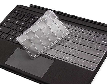 Keyboard Skin for Microsoft Surface Pro (2017 Released) & Surface Pro 4, Precsion Fit Ultra Thin Clear TPU Keyboard Cover Protector US Layout
