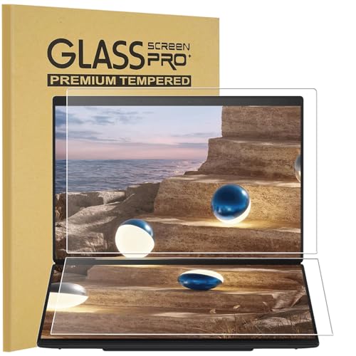 2-Pack Tempered Glass Screen Protector for 2026 New ASUS Zenbook DUO 14" 2-in-1 (UX8407) Dual Touchscreen Laptop, Ultra Clear, Anti Scratch,Bubble Free (1 Sets - Primary and Secondary Screens)