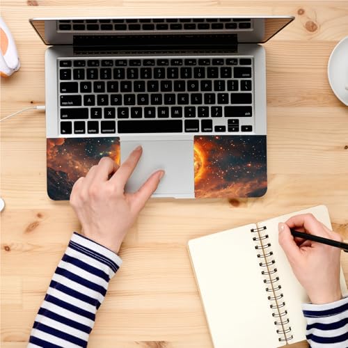 Universal Laptop Skin, DIY Cut-to-Fit Vinyl Cover Compatible with HP, Dell, Lenovo, Mac (13.3" to 15.6"), Anti-Scratch, No Residue & Bubble-Free Protective Decal Sticker, Astronaut Fiery Planet - color: Astronaut Fiery Planet