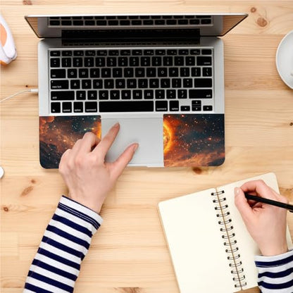 Universal Laptop Skin, DIY Cut-to-Fit Vinyl Cover Compatible with HP, Dell, Lenovo, Mac (13.3" to 15.6"), Anti-Scratch, No Residue & Bubble-Free Protective Decal Sticker, Astronaut Fiery Planet - color: Astronaut Fiery Planet