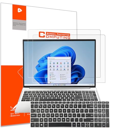 2 PCS Anti-Glare Screen Protector for HP 15.6 inch Laptop/HP Pavilion 15-eg 15-eh 15-er 15-fc 15-fd 15-eg3053cl 15-eh3085cl 15-fc0025tg 15-fd0083wm 15-er1051cl Screen Shield Guard Keyboard Skin