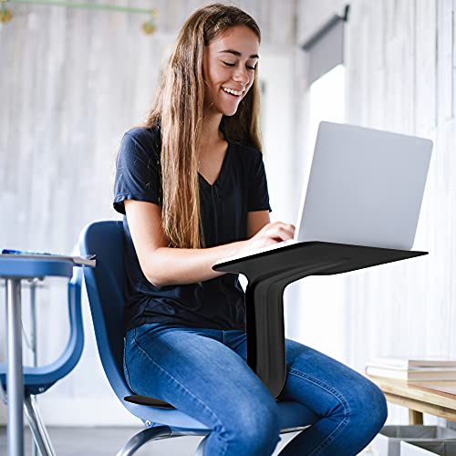 ECR4Kids The Surf Portable Activity Lap Desk, Classroom Essentials, Black - color: Black, style: Surf Seat