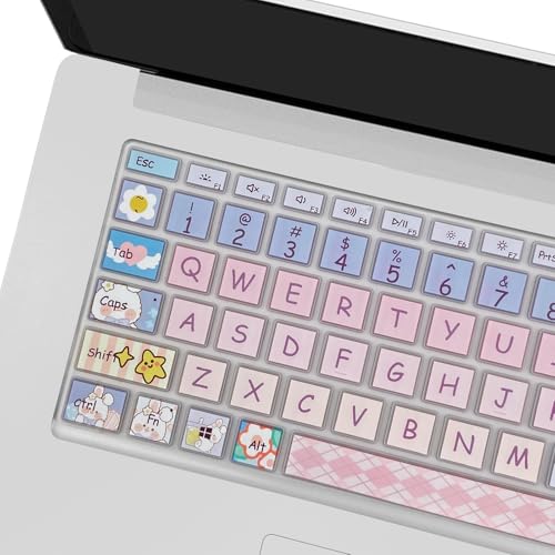 Cute Keyboard Cover for Microsoft Surface Laptop 3/4 / 5 13.5”&15”, Surface Laptop Studio 1/2 14.4”, Cute Bunny - color: Cute Bunny