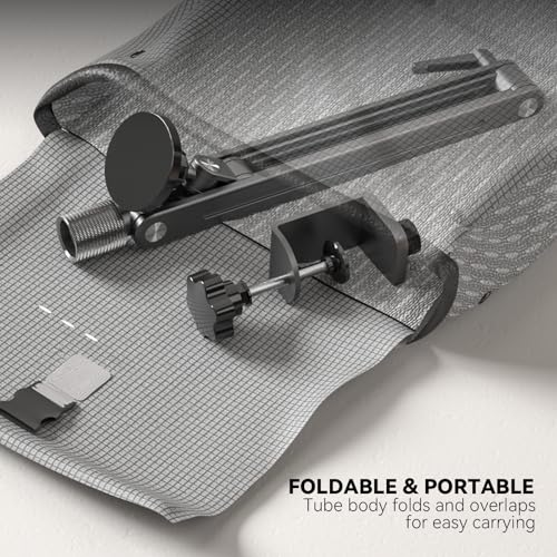 Magnetic Portable Monitor 75mm VESA Mount Arm Screen Holder Stand Clamp | Magnetic VESA,Solid Aluminum,Hold up to 4.4 lbs,Tool-Free,360° Rotation,8.3"-18.5",Foldable,Portable,Cable Clips - size: Up to 18.5''