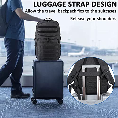 MATEIN 17 Inch Laptop Backpack, Large TSA Tactical Backpack for Men | Military MOLLE System, Water Resistant Computer Bag, Laptop Compartment, Work Organizer Pocket, For Carry on Travel